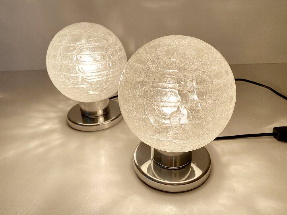 Pair Vintage Space Age Table Lamps from Doria