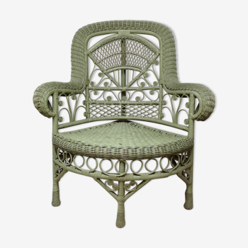 Peacock rattan armchair