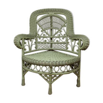 Peacock rattan armchair