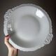 Large, hollow serving dish in fine white Limoges porcelain, vintage/antique