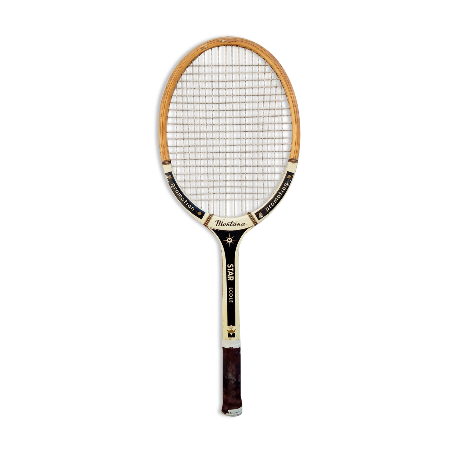 Vintage wooden tennis racket