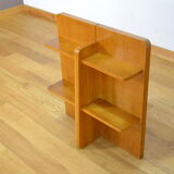 Vintage blond oak shelf 1960
