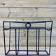 Magazine holders folk art in black metal
