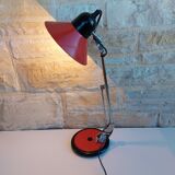 Red vintage Aluminor lamp