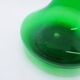 Tall green glass bud vase