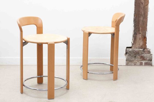 Chaise haute Bruno Rey chêne