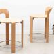 Bruno Rey oak high chair