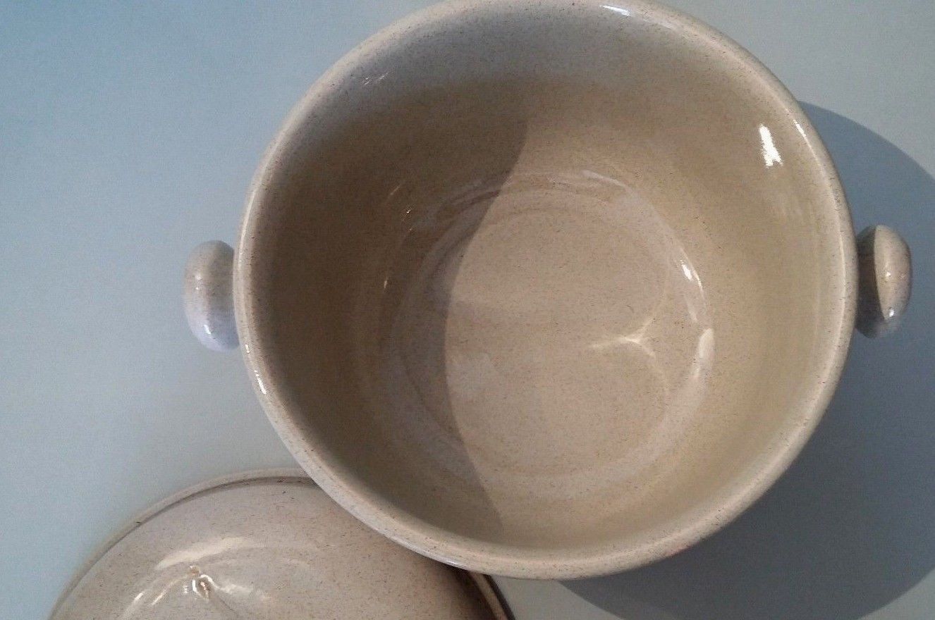 Soupière décor Morzine Art workshop of Lorraine Sarreguemines France