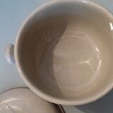 Soupière décor Morzine Art workshop of Lorraine Sarreguemines France