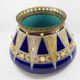 Antique Sarreguemines Majolica and bronze planter-19th century