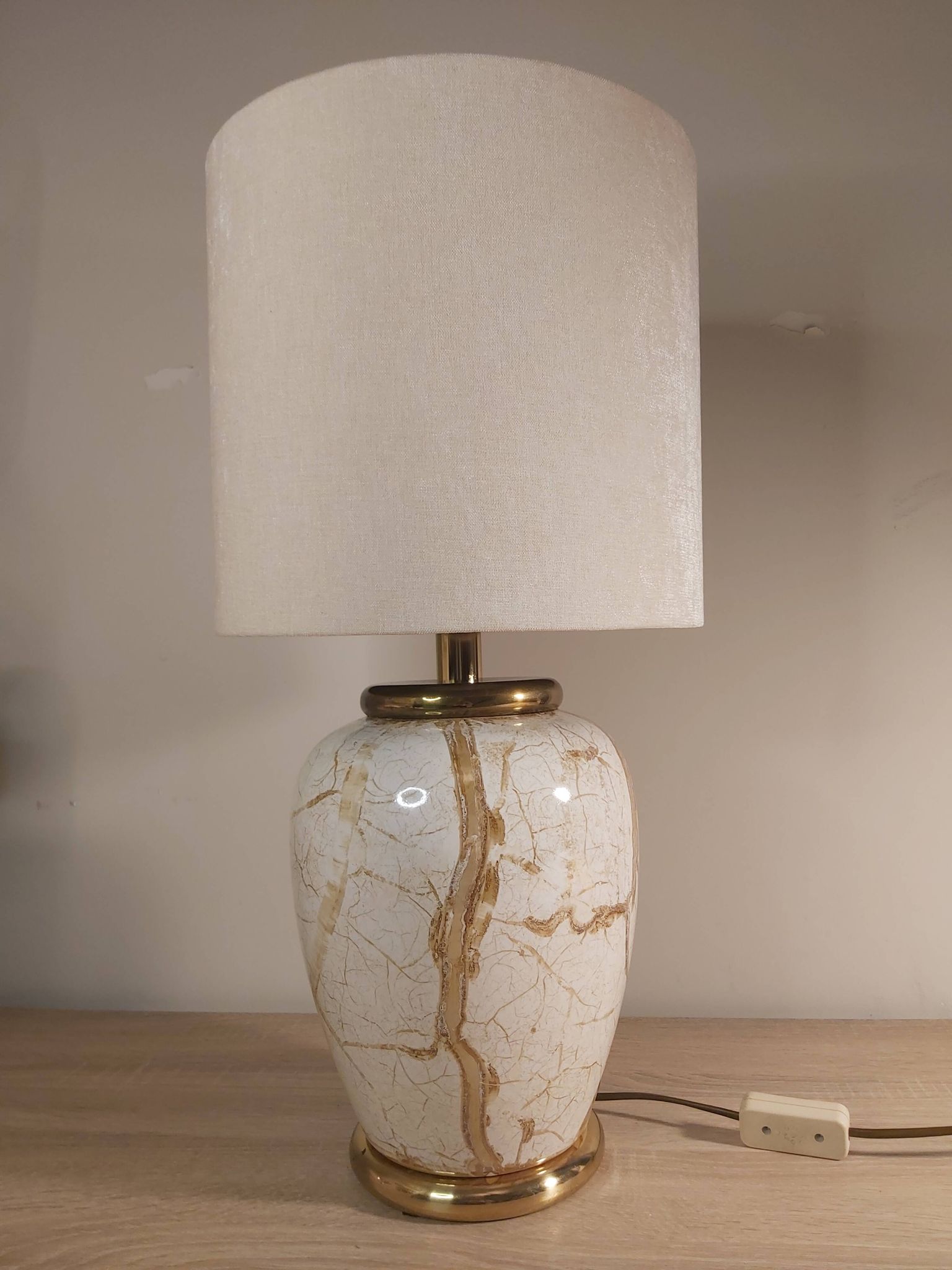 Lampe en céramique, années 1980