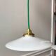 Suspension in smooth opaline green thread early twentieth century