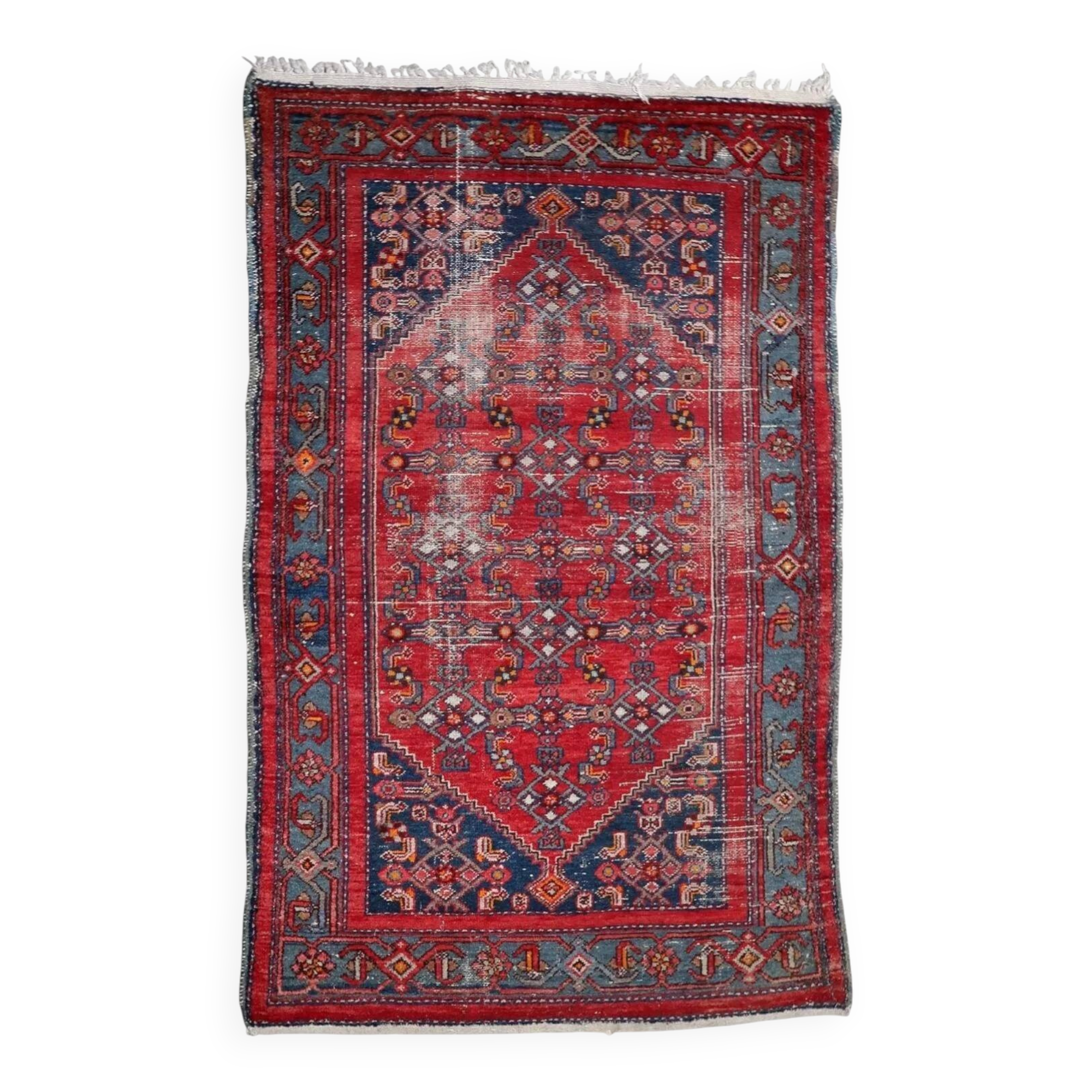 Antique Persian Hamadan handmade rug 129 x 203 cm 1920s - 1C1224