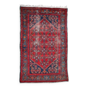 Tapis persan antique Hamadan fait à la main 129 x 203 cm années 1920 - 1C1224