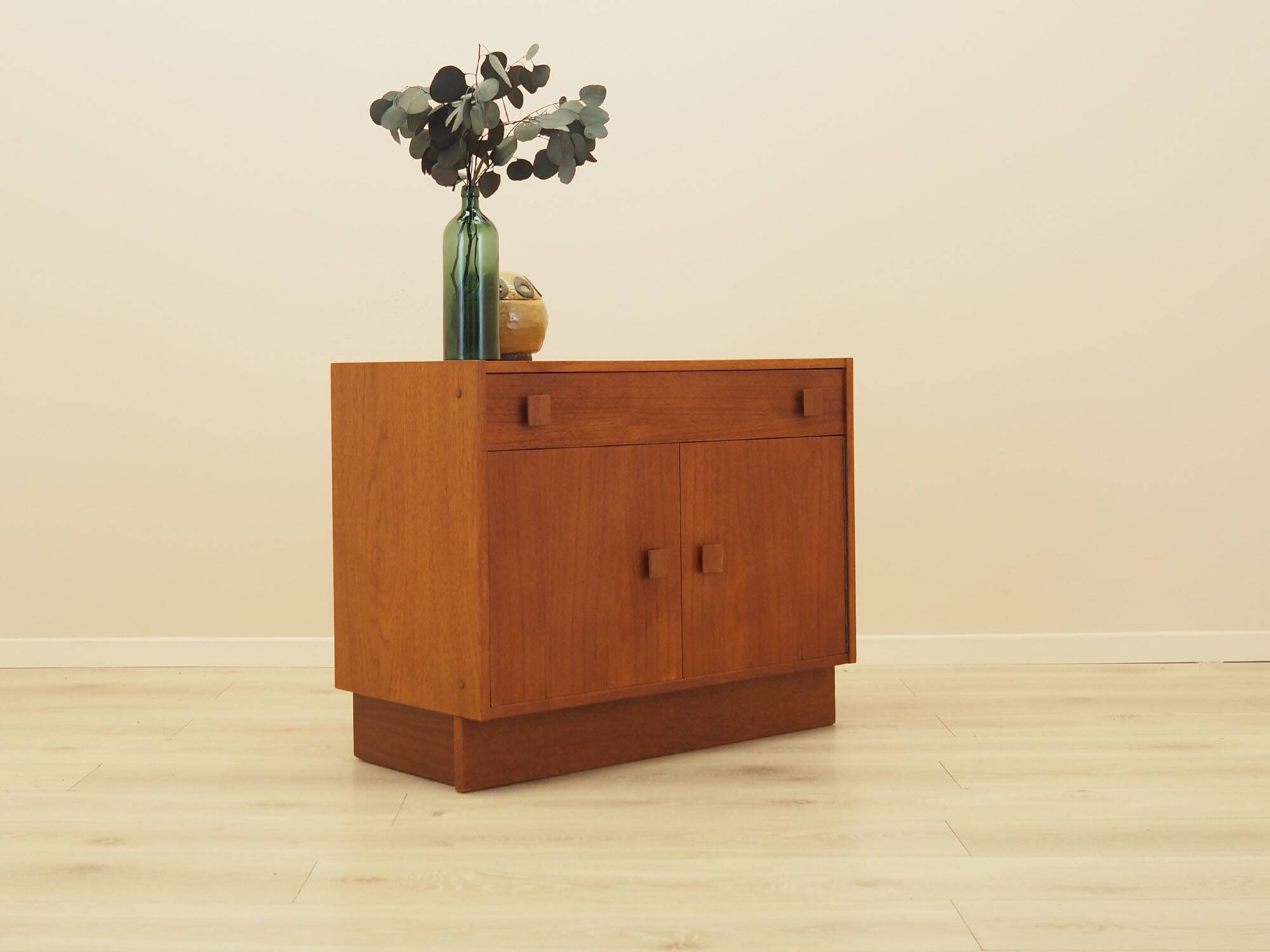 Danish Veneered Cabinet with Drawer, 1960s