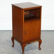 Table de Chevet Art Déco en Bois Dur, 1920s