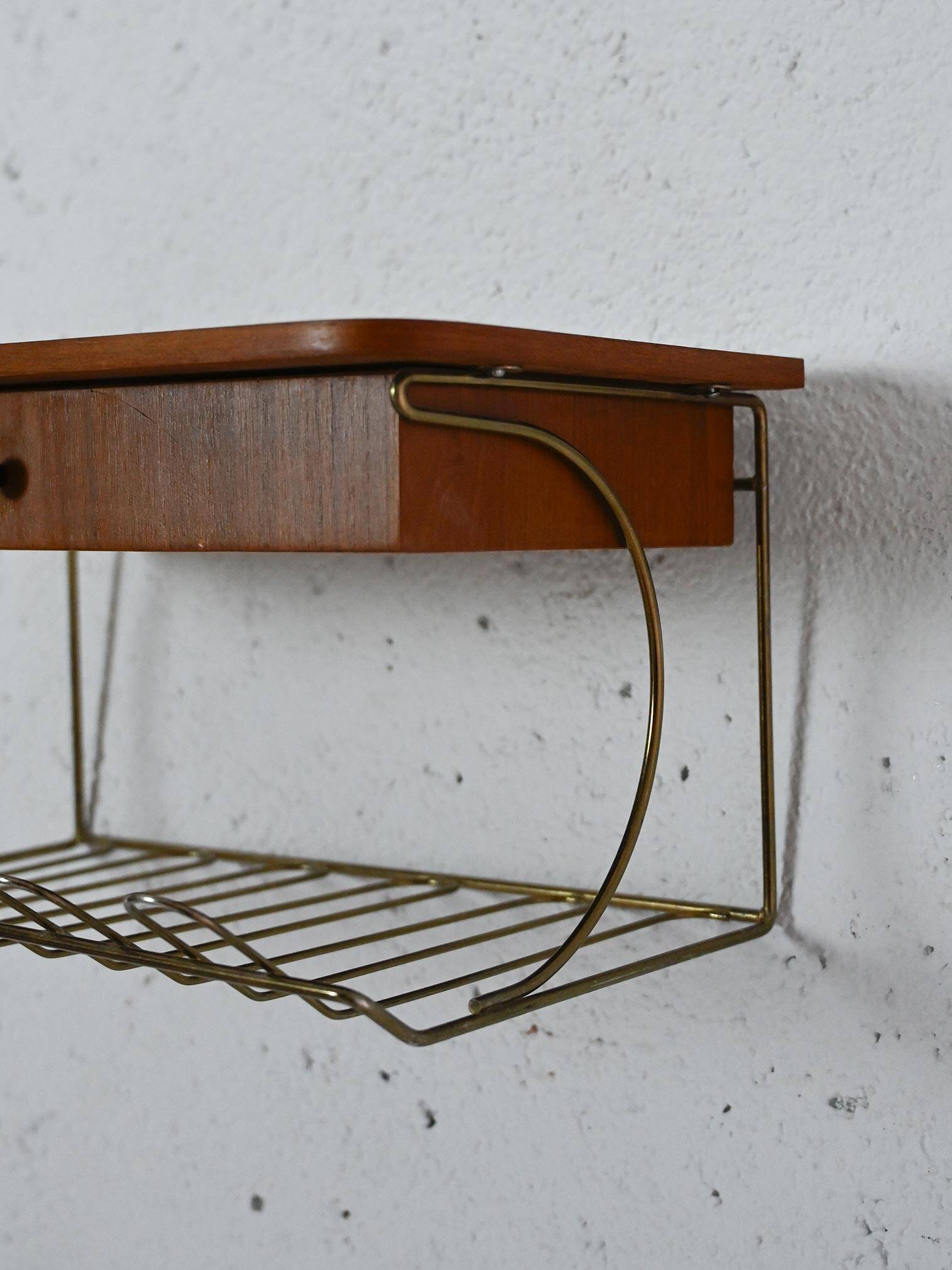 1960s hanging nightstand