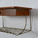 1960s hanging nightstand