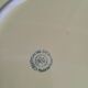 Grand plat en porcelaine jaune estampillé fg val d'or