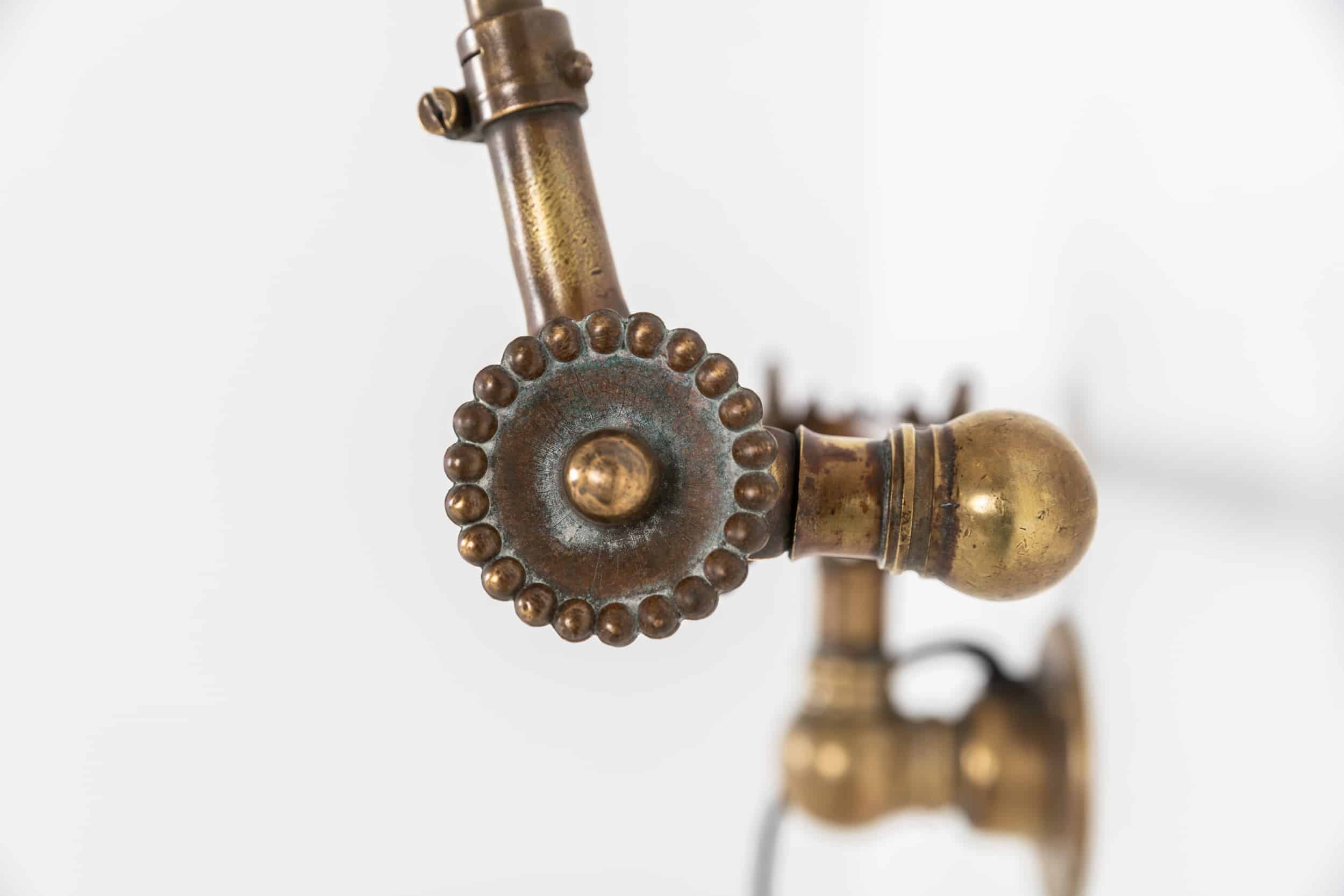 Early brass dugdills wall lamp