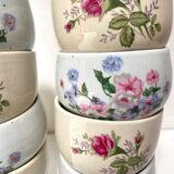 Vintage stoneware coffee tea cups