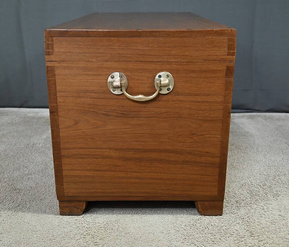 Large Teak Marine Chest – Late 19th Century