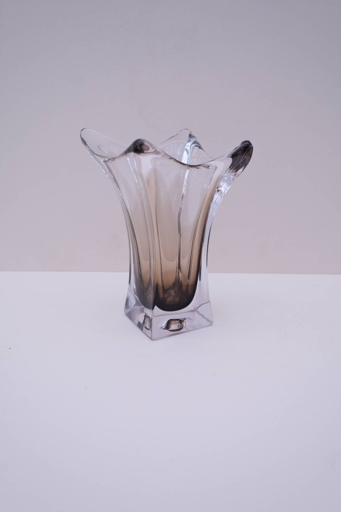 Murano glass vase, blown glass, Italy 1970