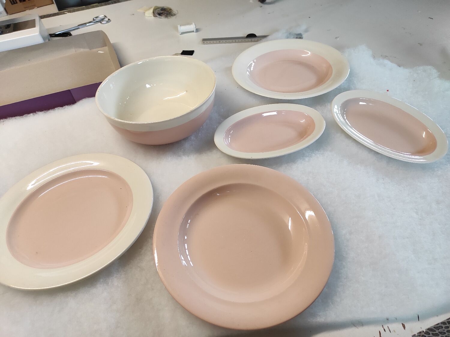 Service rose poudré Villeroy et boch