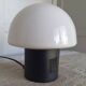Lampe champignon verre et métal années 60