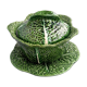 Dabbling cabbage leaf soup bowl