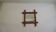 Antique mercury mirror in turned bamboo-style wood – Rare 19th century piece