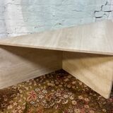 Travertine coffee table