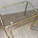 Series of 3 pull-out tables from the 70s