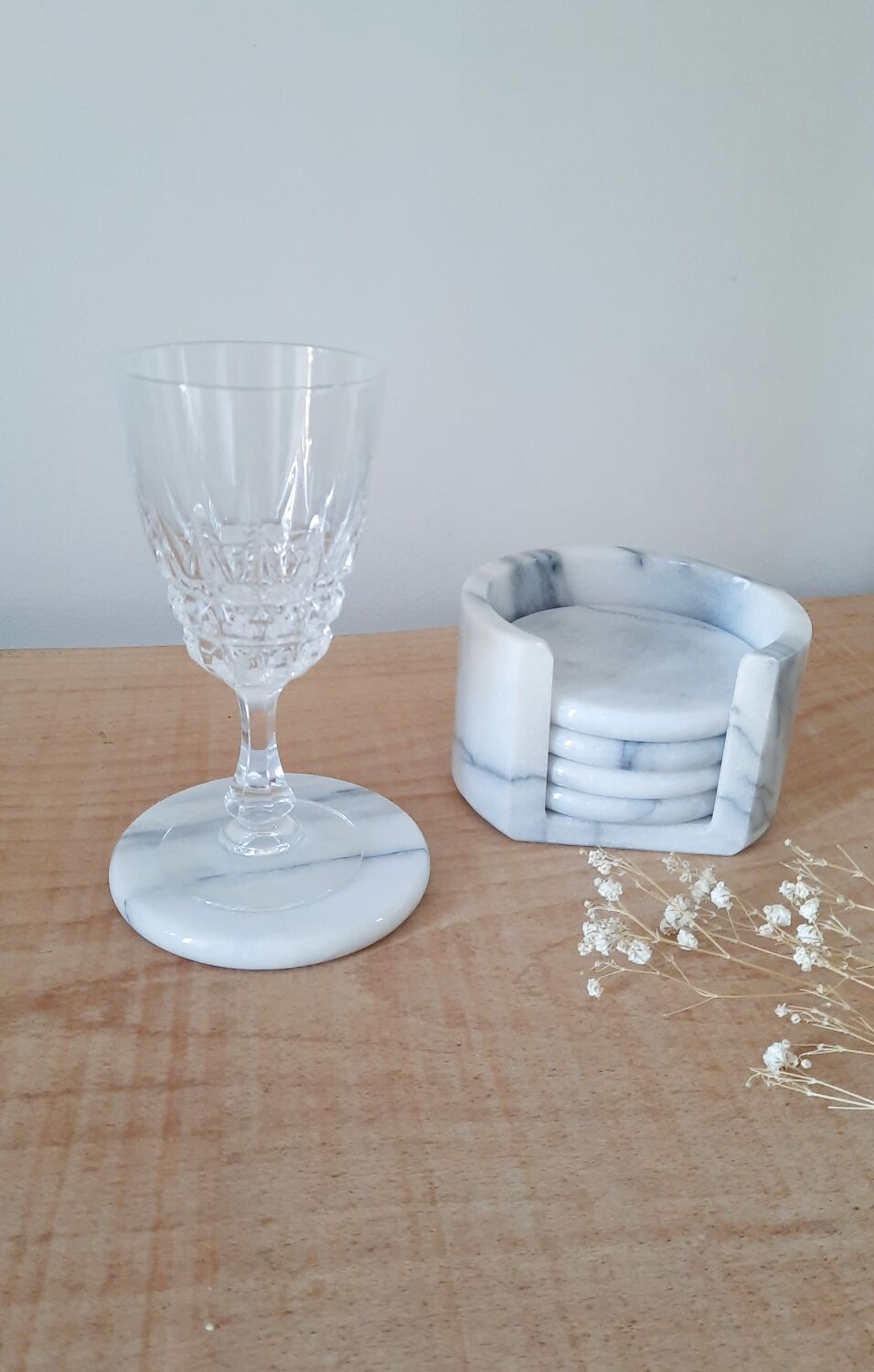 Vintage marble coasters