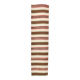 3x11 Beige Brown Striped Pattern Kilim Runner Rug, 78x327Cm