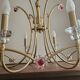 Vianden designer brass and crystal pendant light by Castro Lighting