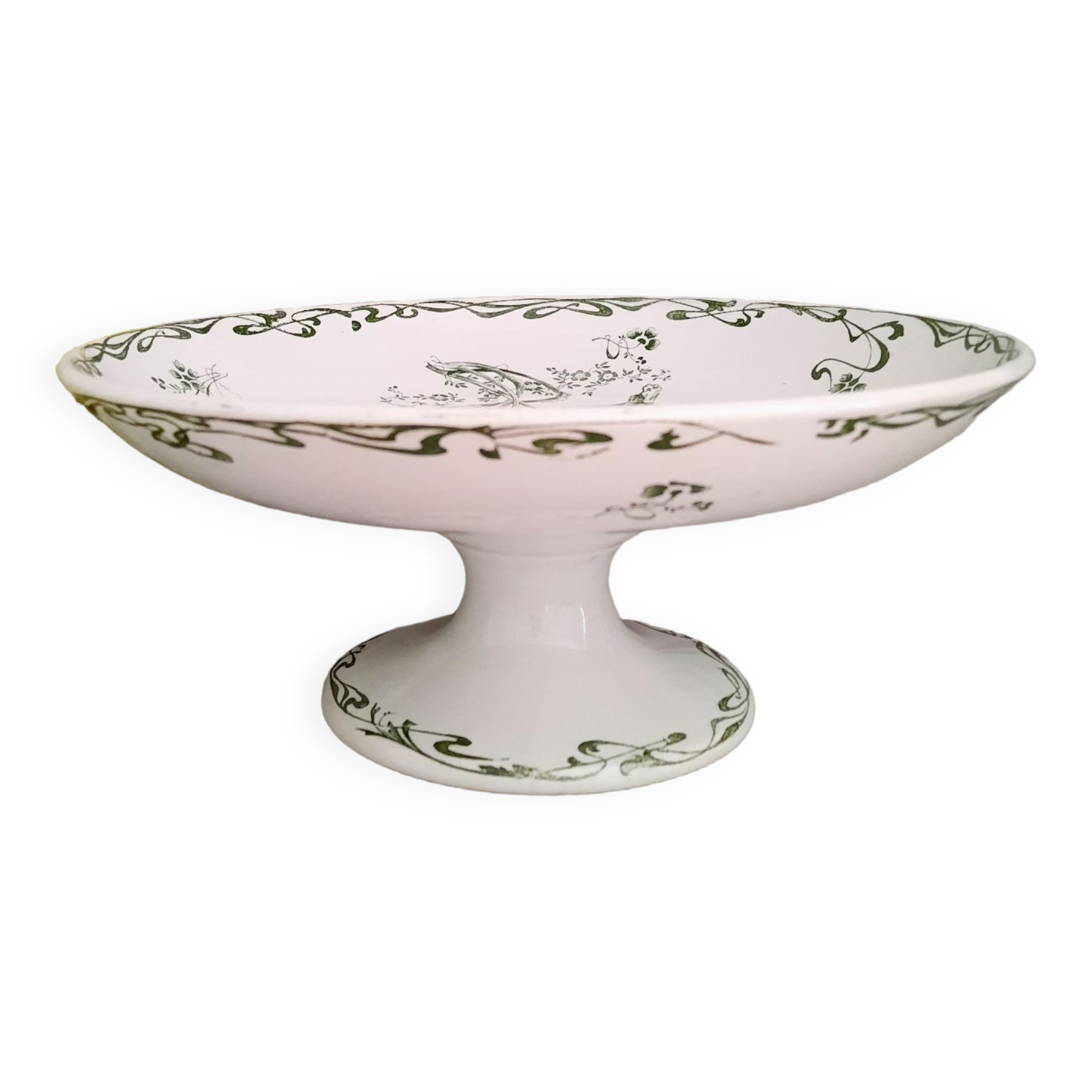 Antique earthenware fruit bowl