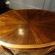 Oval Art Deco side table inlaid with a star, Sue & Mare style, circa
