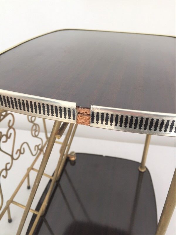 Vintage magazine holder table