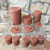 Coffee glazed terracotta