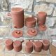 Coffee glazed terracotta