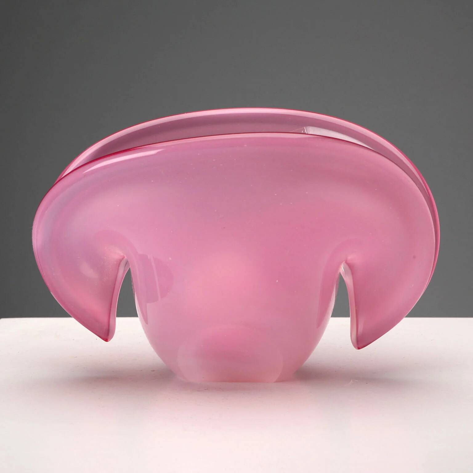 Vintage Murano glass shell from Formia, Italy, 1970s.