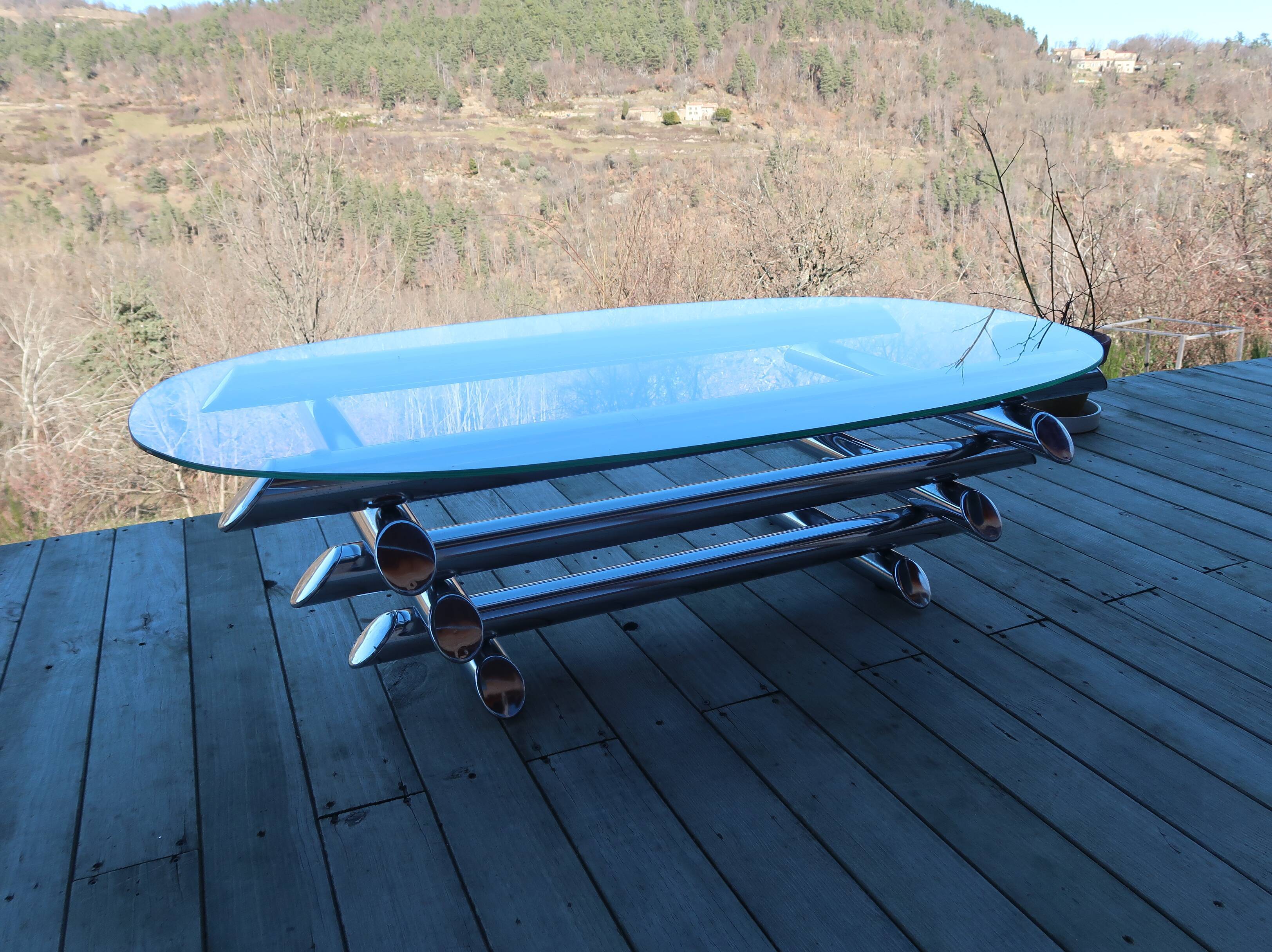 Chrome tubular table 70 ́s