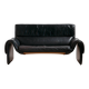 Ds 2011 two-seater leather sofa by De Sede