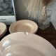 Vintage set of 8 powder pink soup plates Digoin Sarreguemines