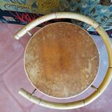 Vintage rattan barrel bar
