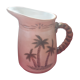 Large pitcher, palm pattern. Gourmet Pottery USA.