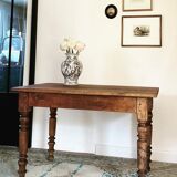 solid oak farmhouse table