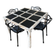 Slate and wood table