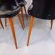 Set of 6 vintage Baumann Essor chairs in beech wood and skai